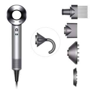 Фен Dyson Supersonic HD07 (белый) с 5 насадками