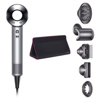 Фен Dyson Supersonic HD07 с 5 насадками + дорожный чехол (белый)