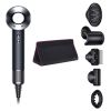 Фен Dyson Supersonic HD07 с 5 насадками + дорожный чехол (черный/серебристый)