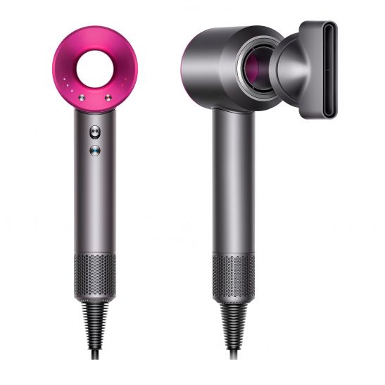 Фен Dyson Supersonic HD07 фуксия с 5 насадками и чехлом-боксом