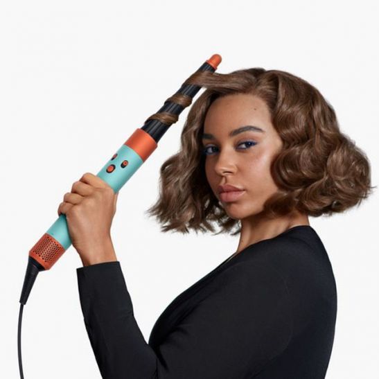 Стайлер Dyson HS08 Airwrap Complete Long Vinca Blue/Topaz Orange + бокс чехол