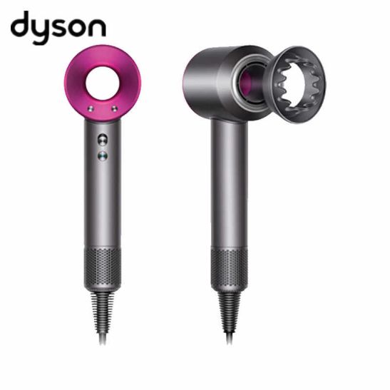 Фен Dyson Supersonic + 4 насадки + чехол (фуксия)