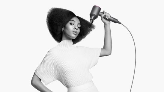 Фен Dyson Supersonic HD03 с чехлом и 4-мя насадками (сирень)