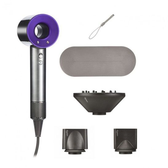 Фен Dyson Supersonic + 3 насадки + чехол (пурпурный)