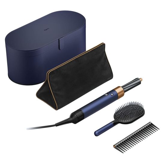 Стайлер Dyson Airwrap Complete с 8-ю насадками + расчески + набор фирменных чехлов (берлинская лазурь/медь)