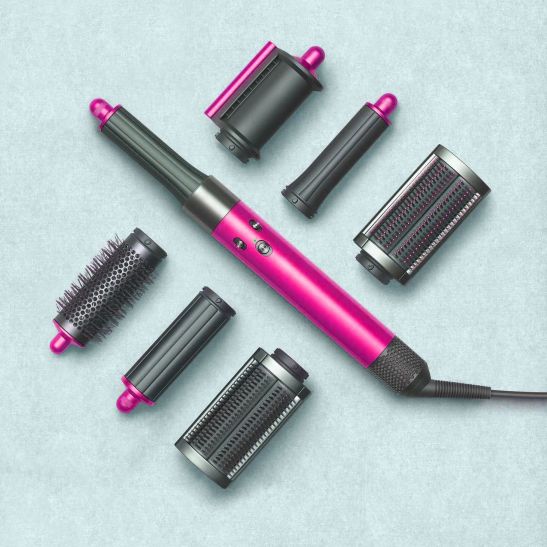 Стайлер Dyson Airwrap HS05 Complete с 6-ю насадками + бокс-чехол (фуксия/яркий никель)