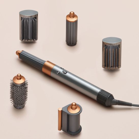 Стайлер Dyson Airwrap HS05 Complete с 6-ю насадками + бокс-чехол (яркий никель/насыщенная медь)