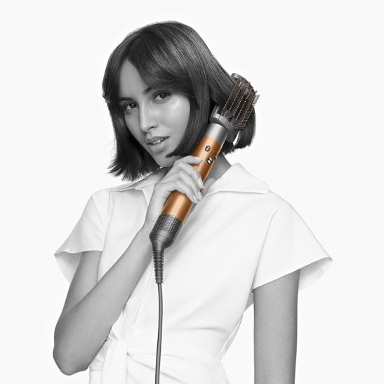 Стайлер Dyson Airwrap HS05 Complete с 6-ю насадками + бокс-чехол (яркий никель/насыщенная медь)