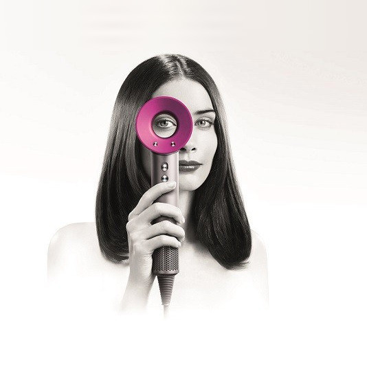 Фен Dyson Supersonic + 3 насадки + чехол (фуксия)