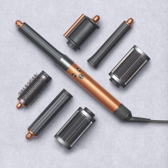 Стайлер Dyson Airwrap HS05 Complete Long с 6-ю насадками + бокс-чехол (насыщенная медь/яркий никель)