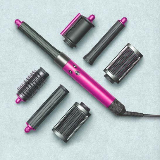 Стайлер Dyson Airwrap HS05 Complete Long с 6-ю насадками + бокс-чехол (фуксия/яркий никель)