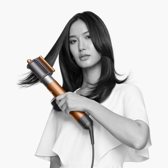 Стайлер Dyson Airwrap Complete с 6-ю насадками + расчески + набор фирменных чехлов (Vinca blue Rosé)