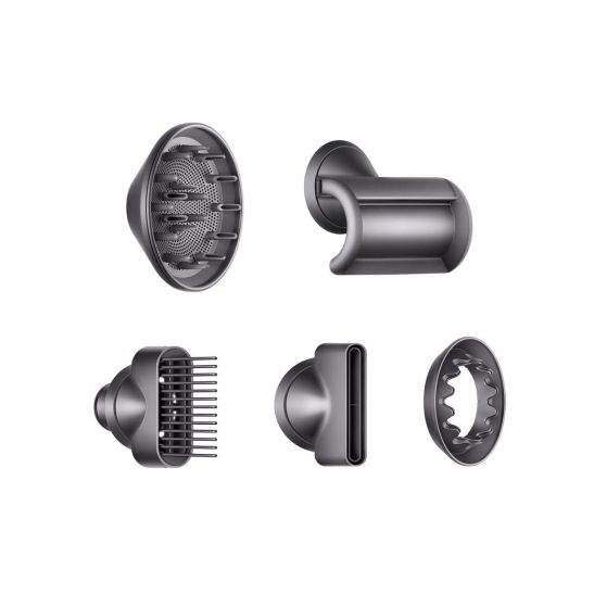 Фен Dyson Supersonic HD07 с 5 насадками + дорожный чехол (фуксия/яркий никель)