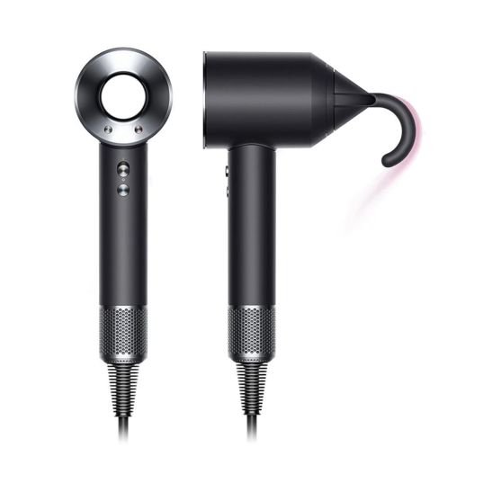 Фен Dyson Supersonic HD07 с 5 насадками + дорожный чехол (черный/серебристый)