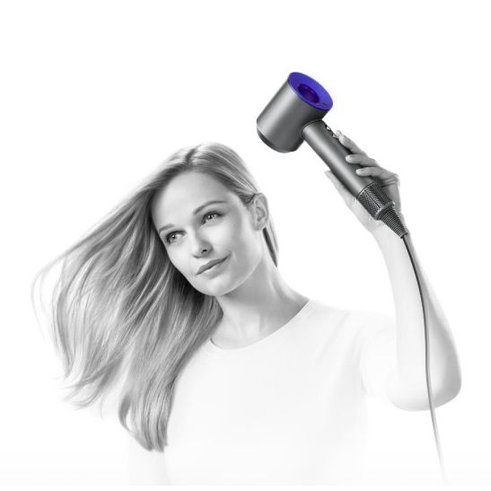 Фен Dyson Supersonic HD07 с 5 насадками + дорожный чехол (черный/серебристый)