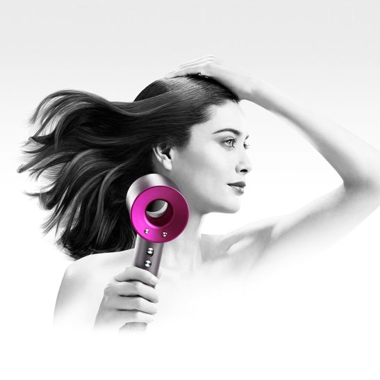 Фен Dyson Supersonic + 3 насадки (фуксия)