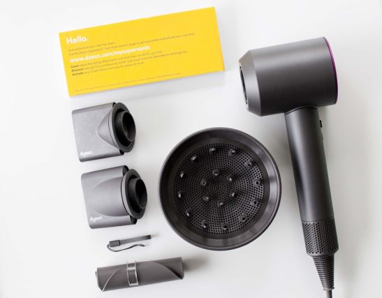 Фен Dyson Supersonic + 3 насадки (фуксия)