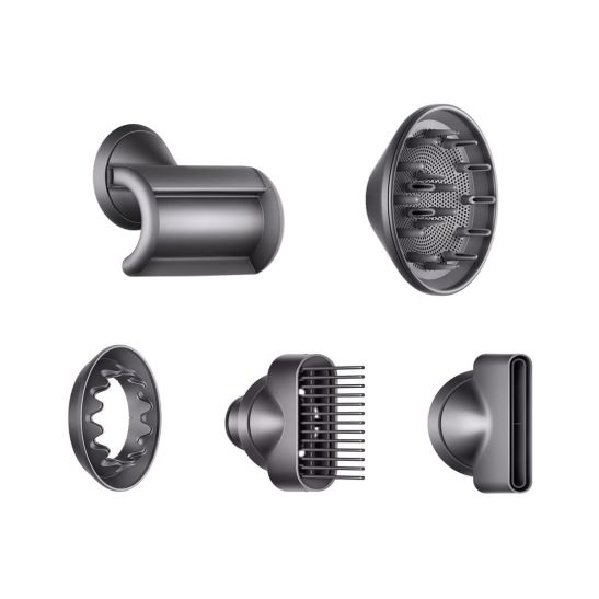 Фен Dyson Supersonic HD07 с 5 насадками + дорожный чехол (белый)