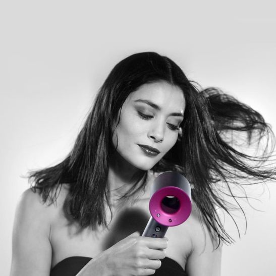 Фен Dyson Supersonic HD07 с 5 насадками + набор расчесок + дорожный чехол (Vinca blue и Rosé)