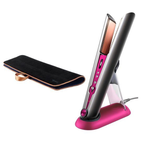 Выпрямитель Dyson Corrale + фирменный чехол + набор расчесок (никель/фуксия)