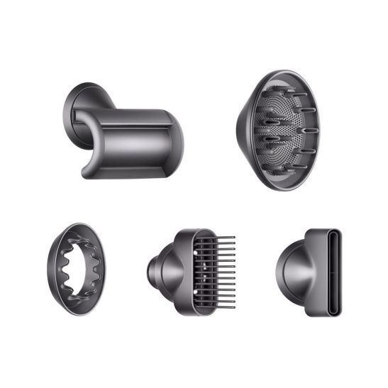 Фен Dyson Supersonic HD07 (белый) с 5 насадками